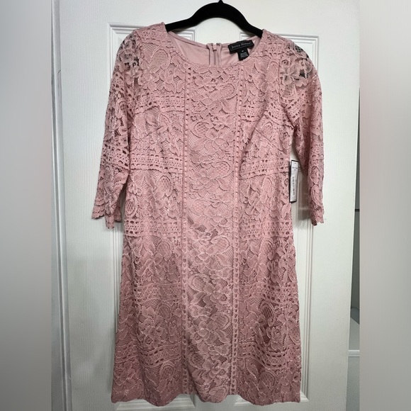 Peach lace dress (NWT) - not for sale (donated) - Picture 1 of 4